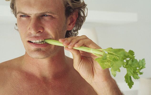 By consuming celery, a man can improve his potency