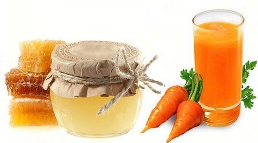 Carrot juice with honey will restore a man's erection